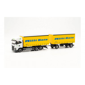 HERPA 1:87 - Iveco S-Way LNG interchangeable curtain canvas truck trailer „Willi Betz“ (Baden-Württemberg/Reutlingen)