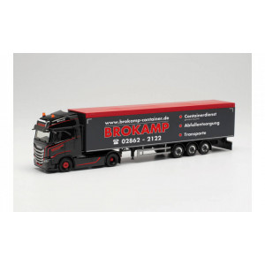 HERPA 1:87 - Iveco S-Way walking floor semitrailer „Brokamp“ (Nordrhein-Westfalen/Borken)
