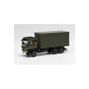 HERPA 1:87 - Trakker 6x6 with 20 ft. Container camouflage design „Bundeswehr“