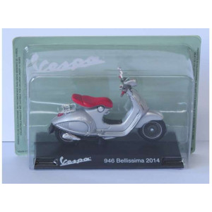 MAGAZINE MODELS 1:18 - VESPA 946 BELLISSIMA 2014, GREY/RED