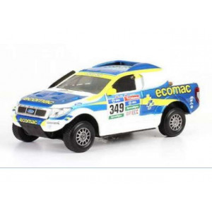 MAGAZINE MODELS 1:43 - FORD RANGER 2016 #349 DANIEL MAS VALDES CHILE, WHITE/BLUE/YELLOW