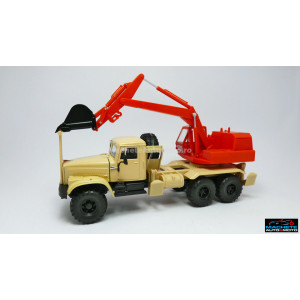 MAGAZINE MODELS 1:43 - KRAZ 255B AO-4421A, BEIGE/RED