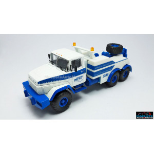 MAGAZINE MODELS 1:43 - KRAZ 6322 BRO-200, WHITE/BLUE