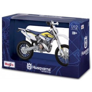 MAISTO 1:12 - HUSQVARNA FE 501, WHITE/BLUE/YELLOW