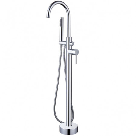 Baterie cada freestanding QFRESH Round, Chrome