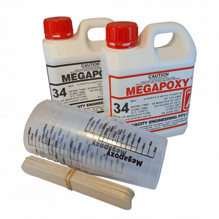Rasina pentru incapsulari electrice Megapoxy 34, set 2kg