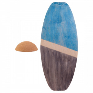 Balance board MARINE CMK, set placa de echilibru cu perna din pluta, 77x33cm