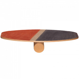 Balance board PORTO CMK, set placa de echilibru cu cilindru din pluta, 77x33cm