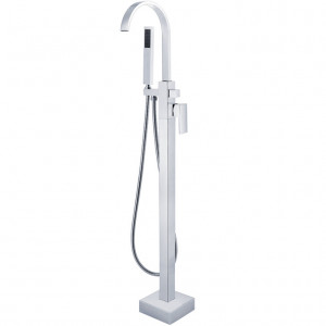 Baterie cada freestanding QFRESH Round Up, Chrome