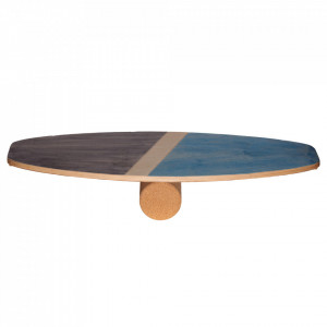 Balance board MARINE CMK, set placa de echilibru cu cilindru din pluta, 77x33cm