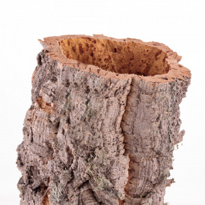 Tunel din pluta naturala pentru terariu, acvariu, crafts sau decor, 15-20x40cm