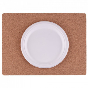 Suport din pluta pentru farfurii, placemats, dreptunghiular, set 2buc