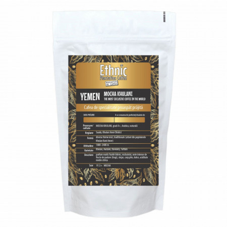Cafea de specialitate prajita si macinata YEMEN MOCHA KHULANI GRADE A+ Arabica 250g plic