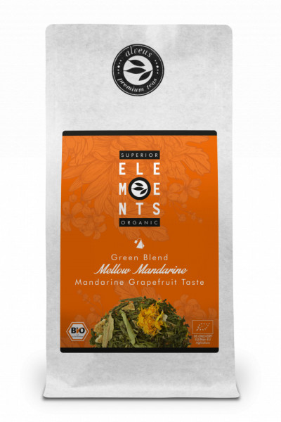 MELLOW MANDARINE - TEA ORGANIC HANDMADE - Mandarine Grapefruit Taste 100g