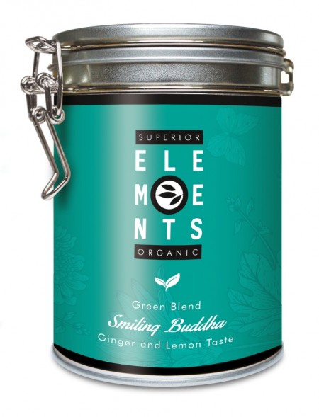 SMILING BUDDHA SUPERIOR ELEMENTS ALVEUS TEA GREEN BLEND -HANDMADE - Ginger Lemon taste cutie metalica