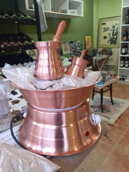 APARAT ELECTRIC DIN CUPRU PENTRU PREPARARE CAFEA LA NISIP D=300MM