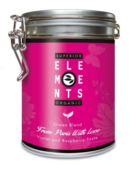 FROM PARIS WITH LOVE SUPERIOR ELEMENTS TEA ALVEUS GREEN BLEND HANDMADE - Violet Raspberry 100G Taste cutie metalica