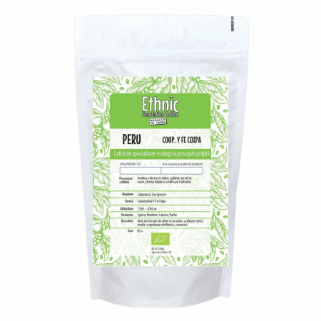 Cafea ecologica de specialitate prajita si macinata Peru Cooperativa Union Y Fe La Coipa , Arabica 1kg lot212 RO-ECO-008