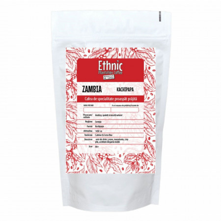 Cafea specialitate boabe ZAMBIA KACHIPAPA FARM AA Arabica 500g plic