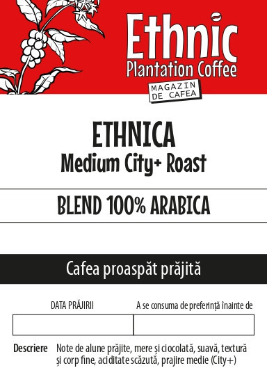 CAFEA proaspat prajita si macinata "ETHNICA" 100% Arabica belnd 500g