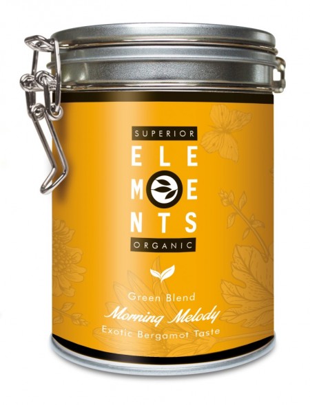 MORNING MELODY SUPERIOR ELEMENTS ALVEUS TEA GREEN BLEND HANDMADE- Exotic Bergamot TASTE cutie metalica