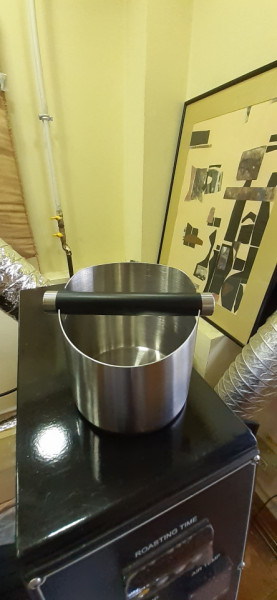 KNOCK BOX BLACK INOX - 114mm (TANC ZAT CAFEA)