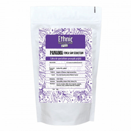Cafea de specialitate macinata PANAMA SHB FINCA SAN SEBASTIAN Arabica 500g plic