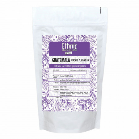 Cafea de specialitate prajita si macinata GUATEMALA FINCA EL PLATANILLO Arabica 250g plic