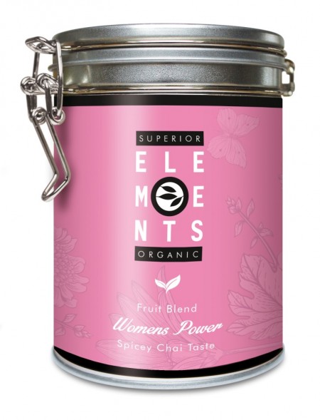 WOMEN'S POWER SUPERIOR ORGANIC PREMIUM TEA ALVEUS- HERBAL BLEND -Spicy Chai Taste cutie metalica 100G RO-ECO-008