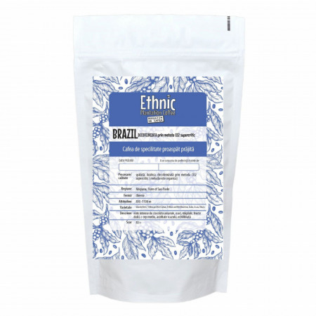 Cafea specialitate Arabica Brazilia boabe decofeinizata prin metoda CO 2 SUPERCRITIC 500g