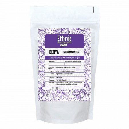 Cafea specilaitate prajita boabe microlot KENYA AA TOP IYEGO MARIMIRA Arabica 250g plic