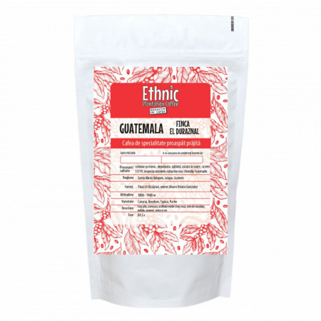 Cafea specialitate boabe GUATEMALA FINCA EL DURAZNAL 250g plic