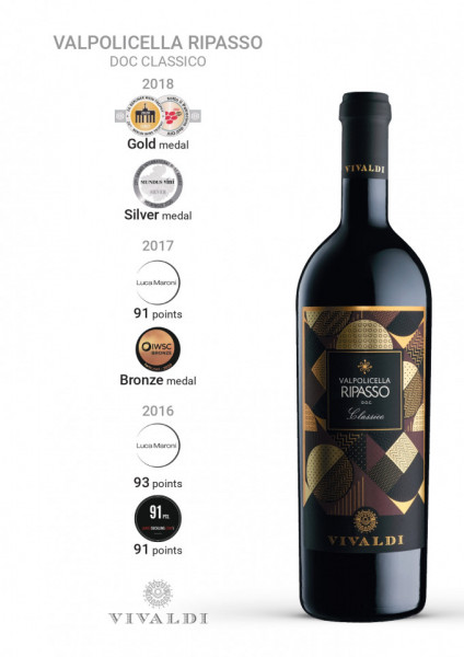 VIVALDI PREMIUM VALPOLICELLA RIPASSO CLASSICO DOC 0,75L