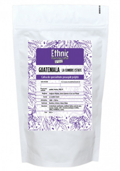 Cafea specialitate macinata GUATEMALA LA CUMBRE SHB EP Arabica 250g plic