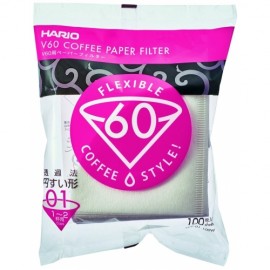 FILTRE din HARTIE pentru Hario V60 TIP 01 sau TIP 02 - 100 buc