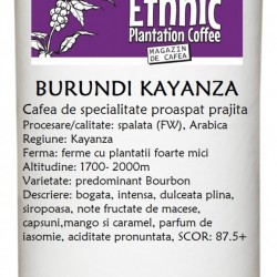 Cafea de specialitate BURUNDI Kayanza Fully Washed Arabica proaspat prajita