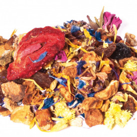 FUNKY FLOWER ALVEUS ceai amestec de fructe si plante cu gust de RODIE si PORTOCALA ROSIE 100g