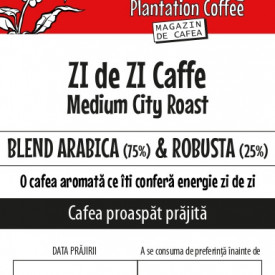 CAFEA proaspat prajita si macinata ZIdeZIcaffe 75% Arabica & 25% Robusta 500g plic
