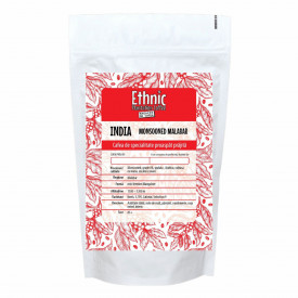 Cafea specialitate macinata INDIA ARABICA MONSOONED MALABAR Arabica 250g plic
