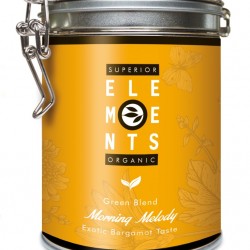 MORNING MELODY SUPERIOR ELEMENTS ALVEUS TEA GREEN BLEND HANDMADE- Exotic Bergamot TASTE cutie metalica