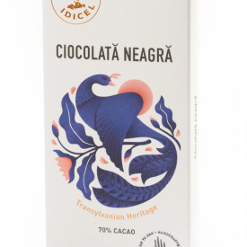 Tabletă Artizanala de Ciocolată neagră 70% cacao 70g Razvan Idicel