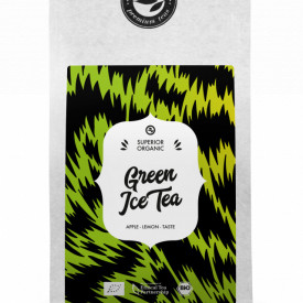 GREEN ICE TEA SUPERIOR TEA BLEND ALVEUS HANDMADE APPLE LEMON Taste 100g plic