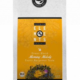 MORNING MELODY TEA ORGANIC GREEN BLEND EXOTIC BERGAMOTE TASTE, PLIC 100G