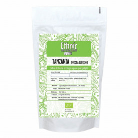 Cafea ecologica prajita boabe Tanzania Robusta Bukoba Superior , 1kg lot 218, RO-ECO-008