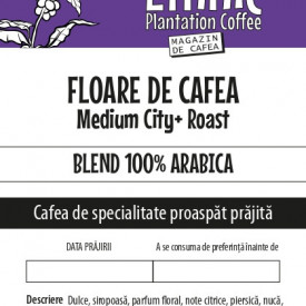 Cafea boabe FLOARE DE CAFEA 100% Arabica blend Medium City Roast 500g plic