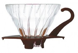 HARIO COFFEE DRIPPER GLASS TIP 02 BROWN