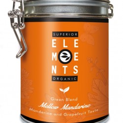 MELLOW MANDARINE - TEA ORGANIC GREEN BLEND HANDMADE - Mandarine Grapefruit Taste cutie metalica