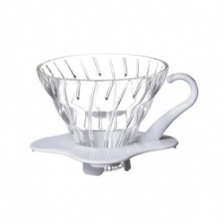 HARIO COFFEE DRIPPER GLASS TIP 02 WHITE