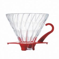 HARIO COFFEE DRIPPER GLASS TIP 02 RED