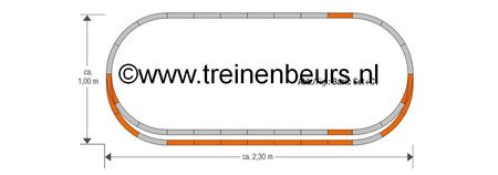 RO 61152 ROCO Geoline met bedding H0 Railset C1 NIEUW